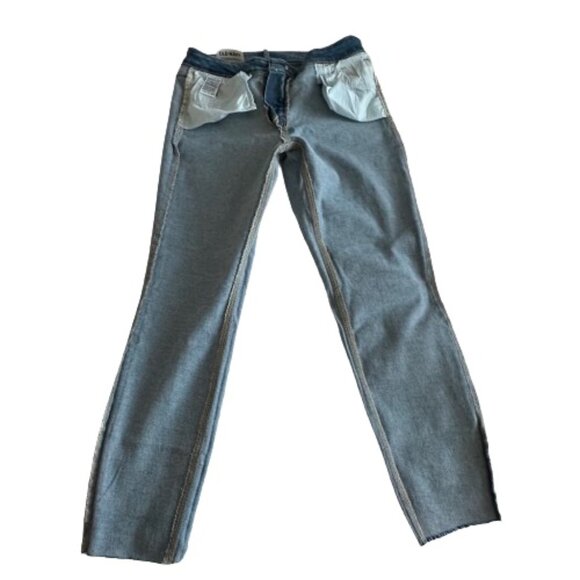 NWT Old Navy Women' Sz 8 Blue Denim Mid-Raise Rockstar Super Skinny Jean Pants - Picture 11 of 16